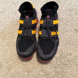 Nike Black and Yellow High-Top Sneakers